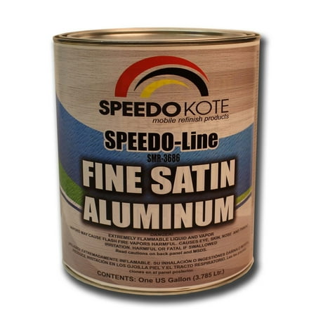 Fine Satin Aluminum for automotive base coats, One Gallon