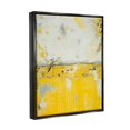 thumbnail image 3 of Stupell Industries Yellow Weathered Street Style Modern Scribble Stencil Painting Jet Black Floating Framed Canvas Print Wall Art, Design by Erin Ashley, 3 of 5