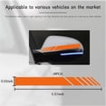 thumbnail image 2 of Yazoeia 4PCS Car Rear View Mirror Stickers, Waterproof Auto Side Rearview Mirrors Decal Stripes, Universal Anti-Collision Striped Automotive Warning Stripes for Most Vehicles (Orange) CJC912-114721, 2 of 6
