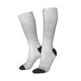 thumbnail image 2 of Easygdp Silver Glitter Soccer Socks Sport Knee High Socks Calf Compression Athletic Socks for Men and Women, 2 of 9