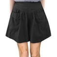 thumbnail image 2 of Shorts for Women Summer Casual Elastic New Loose Plus Size Wide Leg Fashion Loose High Waisted Short L-4XL, 2 of 3