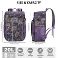 thumbnail image 3 of Exotic Paisley Design Insulated Cooler Backpack, Leak-Proof & Waterproof, High-Performance Insulation for Outdoor Enthusiasts, Great for Hiking, Camping, and Travel, 3 of 6