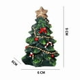 thumbnail image 3 of Zenithome Décorations de Noël Mini Ornements d'Arbre de Noël en Résine, 3 of 3
