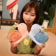 thumbnail image 3 of 20-60cm Cartoon Snails Plush Toys Lovely Animal Pillow Stuffed Soft Kawaii Snail Dolls Sofa Cushion Cute Birthday Gift For Girls60cm, 3 of 4