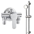 thumbnail image 3 of Stainless Steel Shower Faucet Mixer Valve Double Type Bathroom Shower Hot Cold, 3 of 6