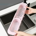 thumbnail image 2 of Binwennn Covers Telescopic S Ink Holder Expandable Drain Shelf Kitchen Storage Rack For Sponge S Ink Storage Rack Retractable Drain Rack Filter Pool Vegetable Washing Drain Ba Sket, 2 of 5