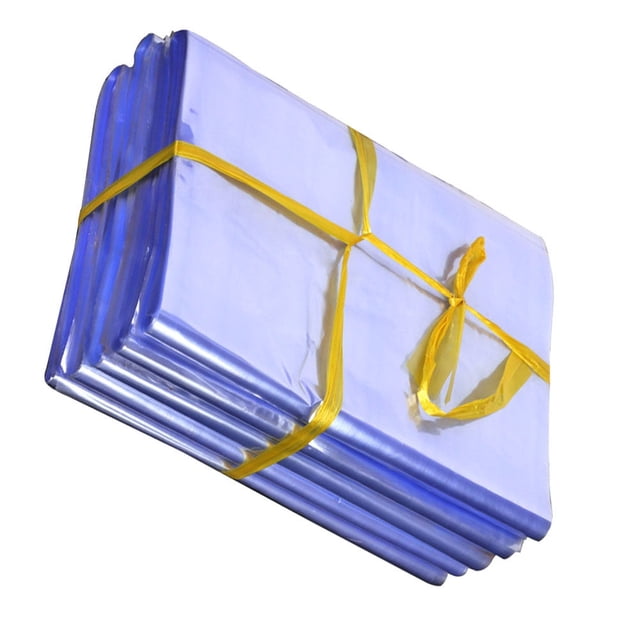 OULII 200 Pcs Sacs Rétractables Bleus pour Emballage Industriel Rapide et Protection