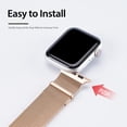thumbnail image 5 of XIHAMA Stainless Steel Milanese Watch Band for Apple Watch Band 46mm 42mm 44mm 45mm 49mm 38mm 40mm 41mm, Unisex, Mesh Ring Magnetic Buckle for iWatch Band Ultra Series 1 to 10 Series, 5 of 9