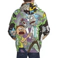 thumbnail image 6 of Rick And Morty Mens Active Sweatshirts Cozy Hoodie 3d Graphic Sweater Casual Winter Clothes Tops Coat X-Large, 6 of 7