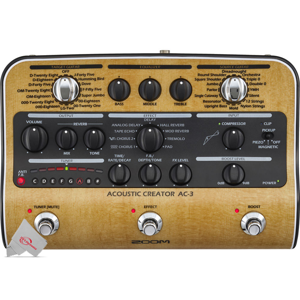 Zoom ZOOM-ZAC3-NM Acoustic Creator Multi-Effects Pedal