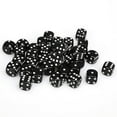 thumbnail image 2 of Opaque 12Mm D6 Black with White Dice Block (36 Dice), 2 of 2