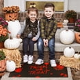 thumbnail image 3 of Halloween Unique Trick Or Treat Kitchen Rugs Outdoor Kitchen Mat Cushioned Scary Door Mat Funny Handprint Door Rugs Crystal Velvet 17" X 30", 3 of 6