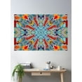 thumbnail image 2 of Abstract Kaleidoscope 3 Poster Wall Art, Modern Wall Decor For Living Room Bedroom, 16x24 UNFRAMED, 2 of 3