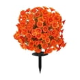 thumbnail image 2 of Artificial Morning Glory Stake, 20 Inch Anti Trap Disc Flower for Outdoor, Realistic Simulation Plant for Courtyard Scenery, Weather Resistant Ground Planting for Garden and Patio, 2 of 6