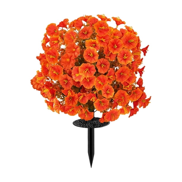 Artificial Morning Glory Ground Plant Faux Flower,Front Door Wreath Style Wall Hanging Spring Summer Home Decor