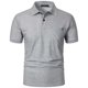 thumbnail image 4 of pstuiky camisetas de hombre, Camisa de manga corta con cuello vuelto, versátil, de color liso y estilo informal para hombre camisas casuales para hombre l, 4 of 5