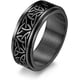 thumbnail image 3 of SINLEO Anillo de ansiedad de acero inoxidable con nudo celta, anillo giratorio para hombres y mujeres, anillos inquietos, herramienta para aliviar el estrés, joyería para la ansiedad, 3 of 5