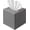 Grey, variant on Black Square PU Leather Tissue Box Cover with Magnetic Bottom – Stylish Cube Holder for Napkins, Decorative for Bathroom, Living Room, Office, Car, Nightstand