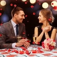 thumbnail image 4 of Valentine''s Day Tablecloth Rectangle Love Heart Tablecloth Machine Washable Tablecloth for Boutique Valentine Mother''s Day Wedding Decoration, Polyester, 60 X 84 Inches, 4 of 6