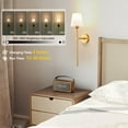 thumbnail image 3 of Battery Operated Wall Sconce Set of 2, Gold Rechargeable Wall Sconce, 10%-100% Dimmable, 13 Light Colors with Flush/Smooth Modes, Wireless Installation for Anywhere Without Plug or Hardwired C92, 3 of 3