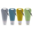 thumbnail image 1 of Juego de botellas de viaje de silicona de 90 ml, tubos portátiles exprimibles a prueba de fugas, recipientes para artículos de tocador de tamaño de viaje, juegos de tubos de viaje, recipientes, 1 of 5