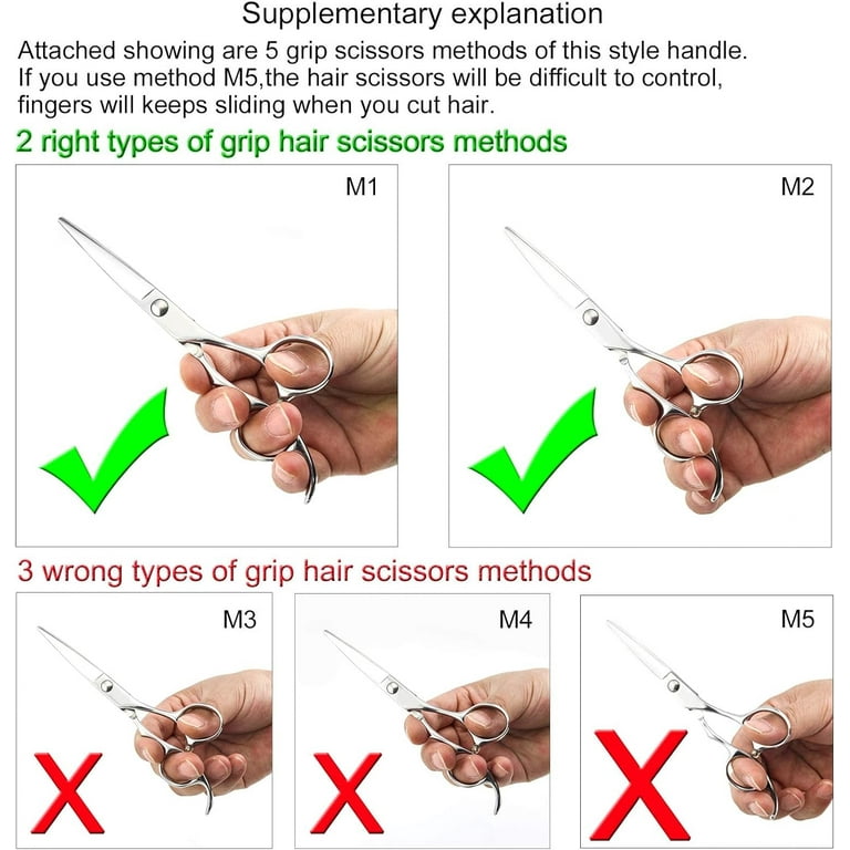 6 Professional Hair Scissors Cutting Shears 440C Hair Cutting