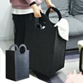 thumbnail image 1 of Cesto de ropa plegable de fieltro de 40 l, color gris oscuro | Cesto para ropa sucia de gran capacidad | Cesto multiusos para mantas y juguetes | Organizador doméstico ligero y duradero, 1 of 9