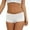 White, variant on Womens Casual Solid Color Flat Leggings Mid Waist Briefs, Size M