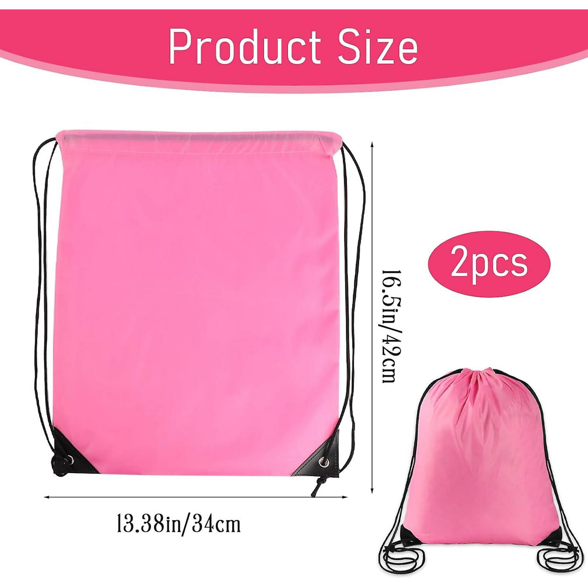 Pink drawstring bags in bulk online
