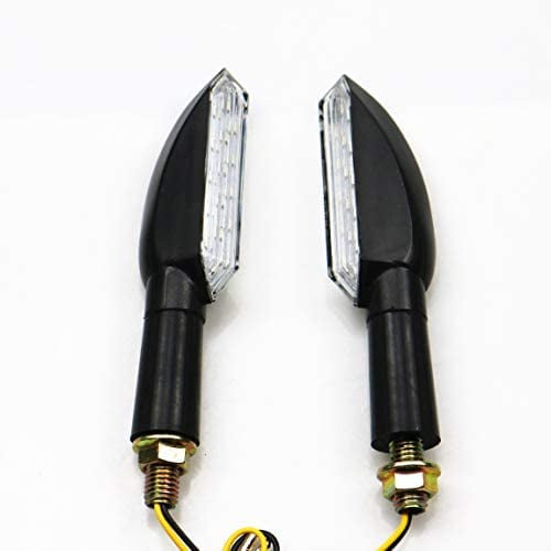 Street Dirt Motorcycle Sports LED Flowing Blinker Flash Turn Signal Indicator Light For Universal