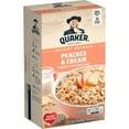 thumbnail image 2 of Quaker Instant Oatmeal, Peaches & Cream, 1.05 oz, 10 Packets, 2 of 9