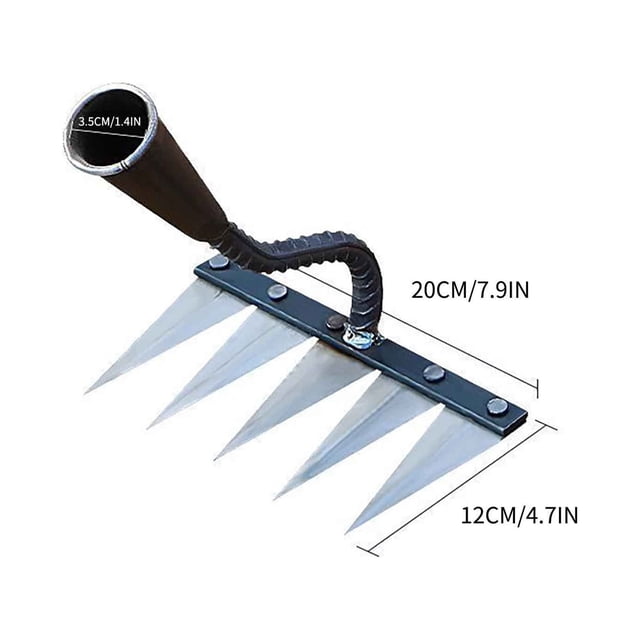 Râteaux pour Jardinage, Râteau de Désherbage Robuste en Métal, Râteau de Jardin pour Creuser, Désherbage, Houes de Jardin pour Désherbage