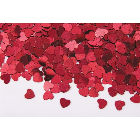 PMU Valentine’s Day Confetti Hearts Red Foil Proposal Special Events, Photo Props Party Accessories (1/2 oz. /Pkg) (Pkg/1)