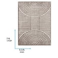 thumbnail image 7 of Livabliss Washable Rugs for Living Room, 5x7 Fossay Shag Modern Light Beige Area Rug, Bedroom Dining Room Home Decor Stain Resistant Carpet (5'3" x 7'), 7 of 7