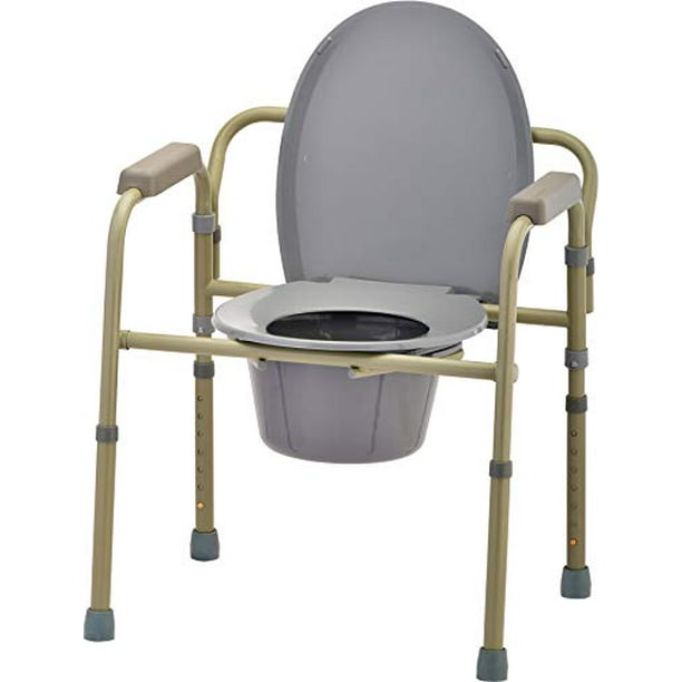 NOVA Folding Commode, Over Toilet and Bedside Commode, Comes with
