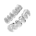 thumbnail image 2 of Upper&Lower Hip Hop Shiny Removable Plated Mouth Grill Punk for Halloween, 2 of 8