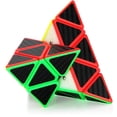 thumbnail image 4 of Cubo de velocidad piramidal Jadeshay juguete rompecabezas giratorio de fibra de carbono 3x3, 4 of 9