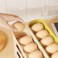 thumbnail image 4 of Msgweeeg Egg Dispenser for Refrigerator Refrigerator Egg Rack Transparent Rolling Egg Dispenser Space Saving Automatic Egg Tray Kitchen Oval 4-layer Egg Storage Rack for Countertop Display, 4 of 8