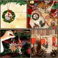 thumbnail image 6 of iju7gthy Christmas Day Christmas Rooster Pendant Home Christmas Tree Wooden Pendant, 6 of 9