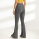 thumbnail image 3 of Gibobby Pantalones de yoga Legging de compresión casual Feminina Mujeres Pantalones de campana Pantalones acampanados de yoga para damas Pantalones de yoga Tipo V Pantalones d(Gris， S), 3 of 4