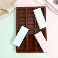 thumbnail image 6 of COFEST Chocolate Bar Molds, Silicone Snap Bars Making Set, Break Apart Wax Melt Mould, Easy Release Soy Candle Mould Rectangle Durable Non-Stick for Protein and Energy Soap Home DIY Handmade Gifts, 6 of 8