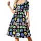 thumbnail image 1 of Lindo paquete de pegatinas con patrón sin costuras de microbiología de bacterias virus y microbiología de microbios. Vestido sin mangas vestido de hadas Vestido, 1 of 5