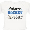 thumbnail image 4 of Inktastic Future Hockey Star Sports Boys or Girls Long Sleeve Baby Bodysuit, 4 of 5