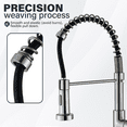 thumbnail image 6 of Zovajonia Kitchen Faucet Sink Pull Down Sprayer Single Lever Mixer Tap Brushed Nickel, 6 of 14