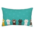 thumbnail image 1 of Balery Cute Cat Paw And Dog Funda de Cojín Estampada, Regalos para Mujeres, Regalos de Amor para Ella, Regalos para Novia o Esposa, Funda de Almohada-20"x30", 1 of 6