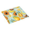 thumbnail image 2 of XMXT Microfiber Drying Mat for Kitchen Counter, Papaya Pineapple Banana Print Absorbent Dish Drying Mats for Sink Dishes Rack Pad, 16 x 18 inches, 2 of 9