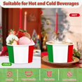 thumbnail image 3 of 120 Pcs Italian Flag Ice Cream Cups 12 oz Disposable Italy Flag Paper Dessert Snack Soup Bowls Red White and Green Food Yogurt Cup Containers for Pizza BBQ Birthday Picnic Gathering Party Supplies, 3 of 4