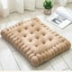 thumbnail image 2 of Soft Plush Chair Cushion - Thick and Comfortable Biscuit Shape Seat Pad for Office, Dining Room, Sofa (Beige, 40x45cm) Banmo, 2 of 5
