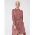 thumbnail image 3 of Dusty Rose - Button Collar - Tunic - Refka, 3 of 7
