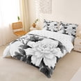 thumbnail image 2 of Erosebridal White Floral Queen Duvet Cover Set for Girls Women, Botanical Theme Bedding, Reversible, 3pcs 1 Duvet Cover and 2 Pillowcases, No Comforter, 2 of 5